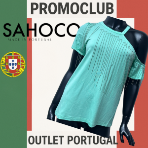 Дамска тениска Sahoco, мента, 95% вискоза,  5% еластан,   размер S, Португалия